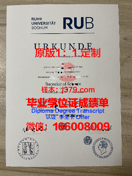 波鸿大学毕业证学位证(波鸿大学毕业证学位证一样吗)