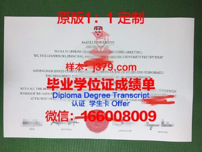 麦吉尔大学硕士毕业证书样本(麦吉尔大学毕业时间)