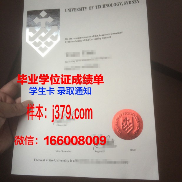 硕士学位证书:悉尼全球商学院毕业生