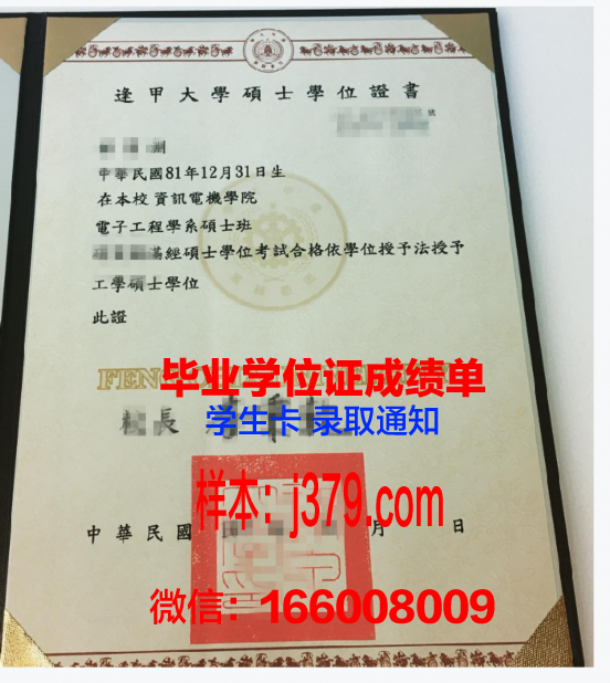 中欧大学学位证书