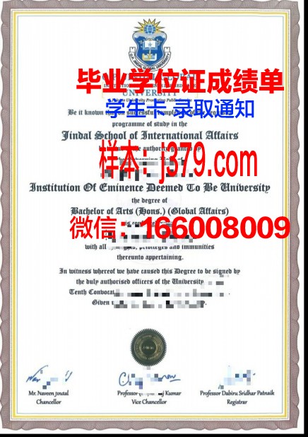 萨达尔帕特尔大学博士学业成就证书