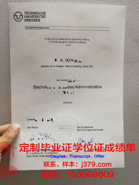 德累斯顿TU.学历证明及毕业文凭