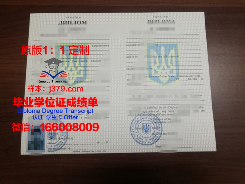 基辅国立大学硕士学位证明