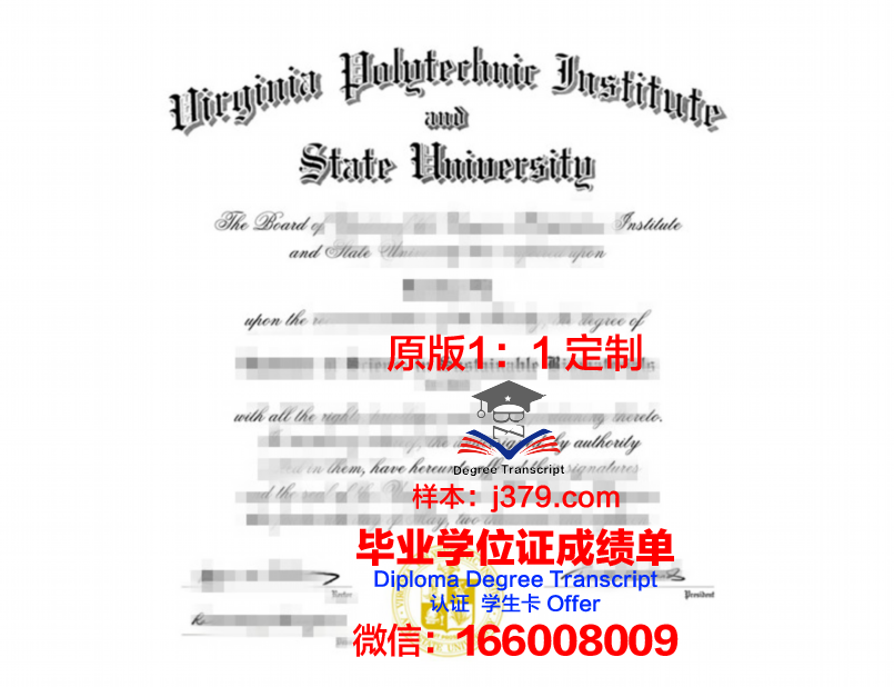 弗吉尼亚理工大学博士学历证明