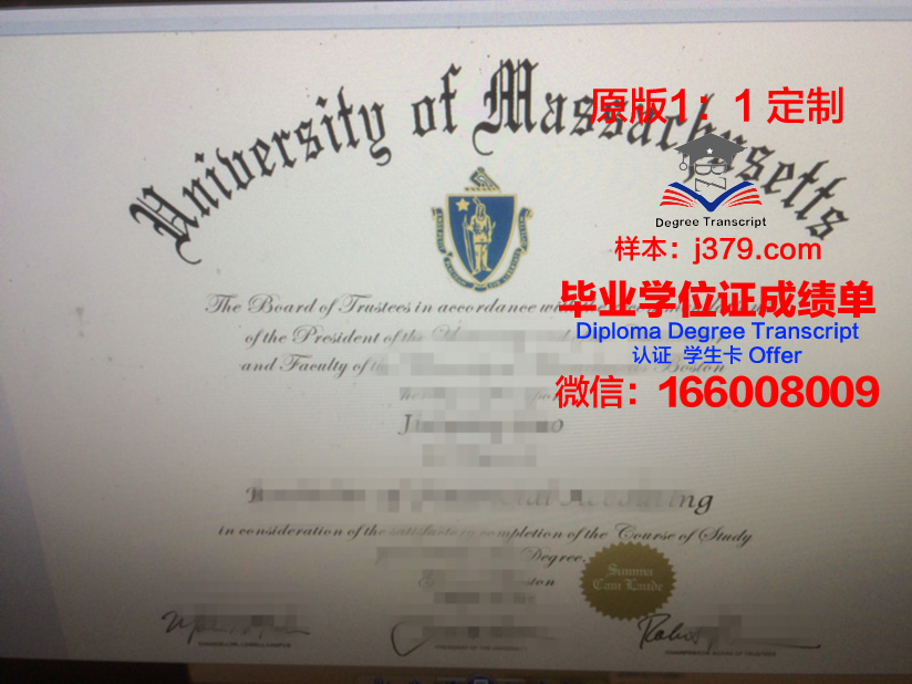 马萨诸塞大学波士顿分校硕士证书